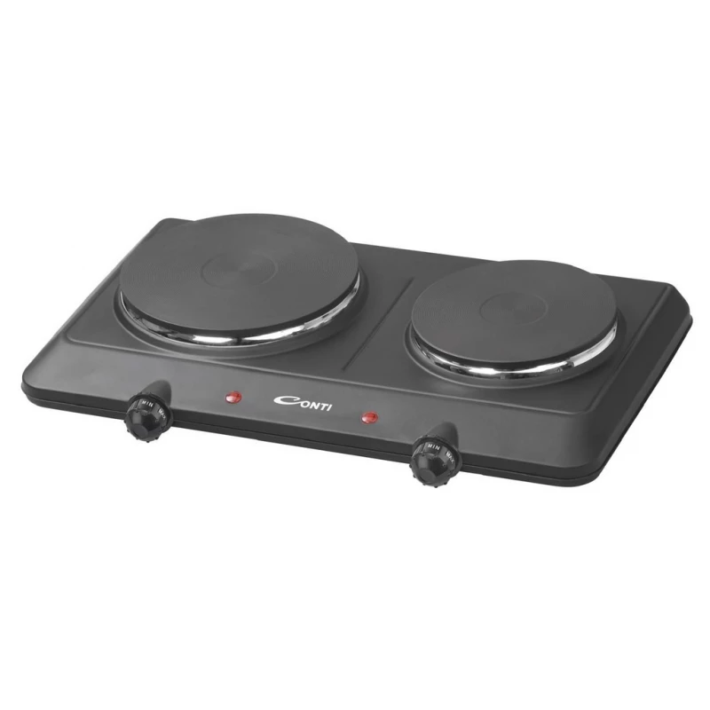 Conti Double Hot Plate HP 22402 BK Black Electric Cooktop - Conti